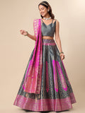 Lorenvalley Fashion Rama Ready to Wear Lehenga & Unstitched Blouse With Dupatta