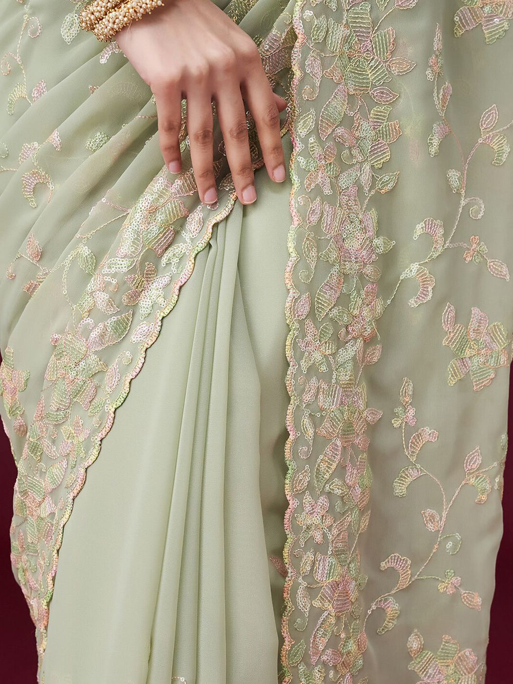 kasee Embellished Sequinned Saree - Distacart