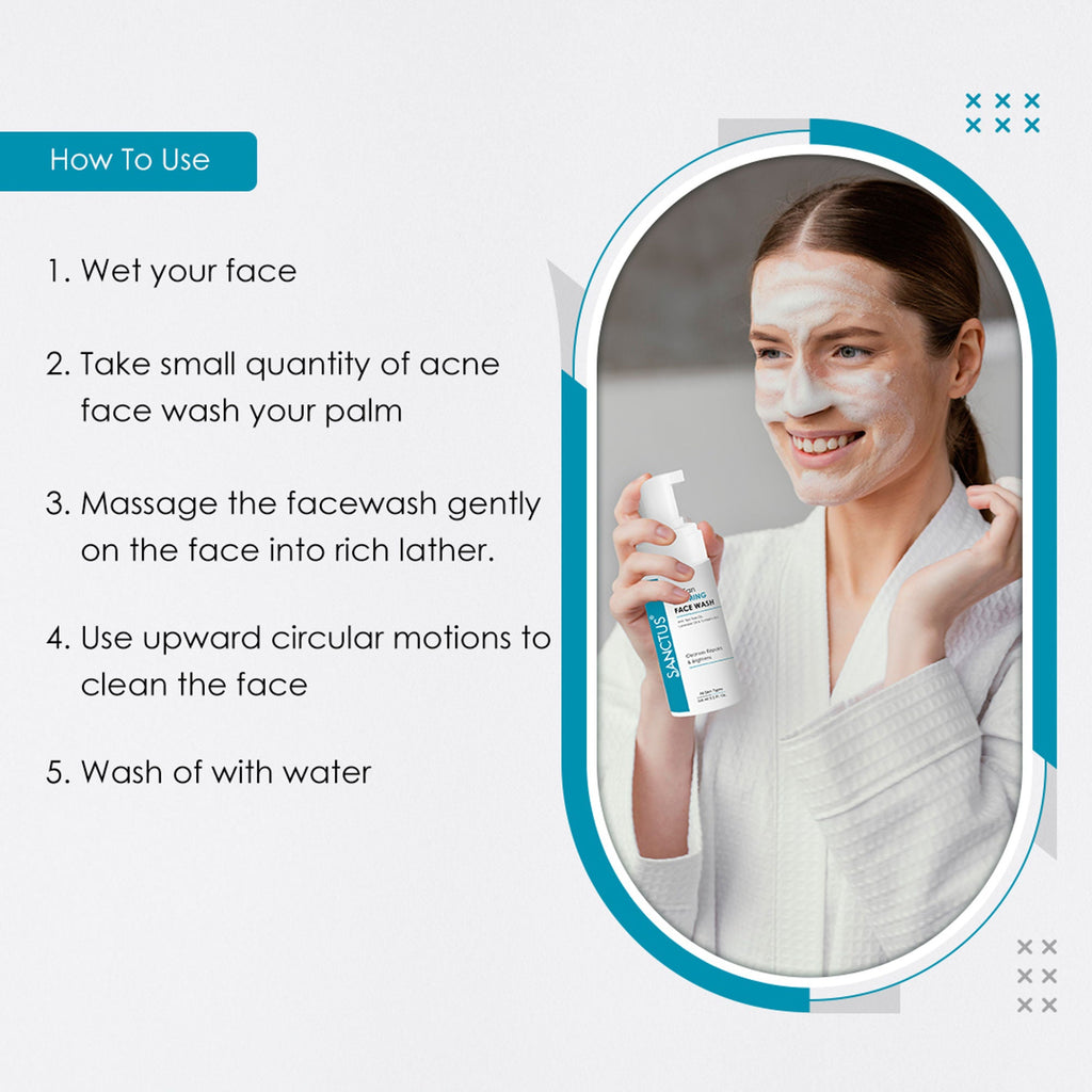 SANCTUS De-Tan Foaming Face Wash