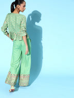 Juniper Womens Pistagreen Floral Printed Rayon Clothing Set - Distacart