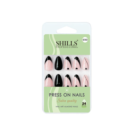 Shills Professional Reusable Press On Nails Almond - SPN690