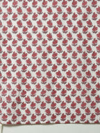 Miravan Women's Cotton Floral Print Anarkali Kurta With Dupatta