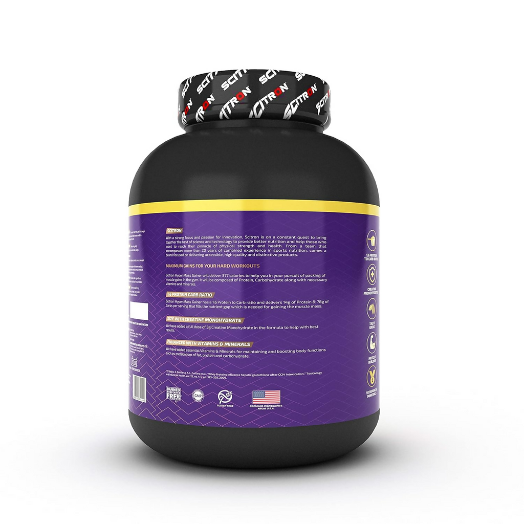 Scitron Nitro Series Hyper Mass Gainer Milk Chocolate - Distacart