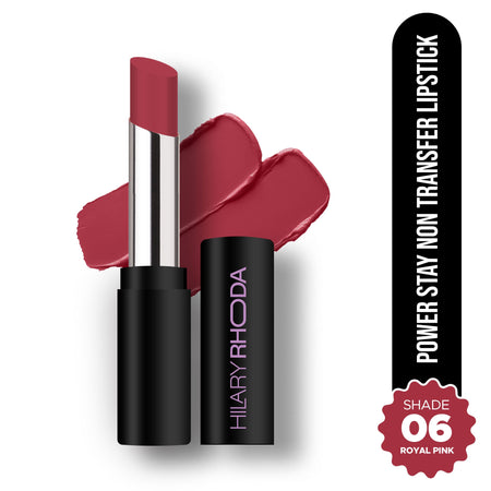 Hilary Rhoda Power Stay Non Transfer Lipstick - Royal Pink 06