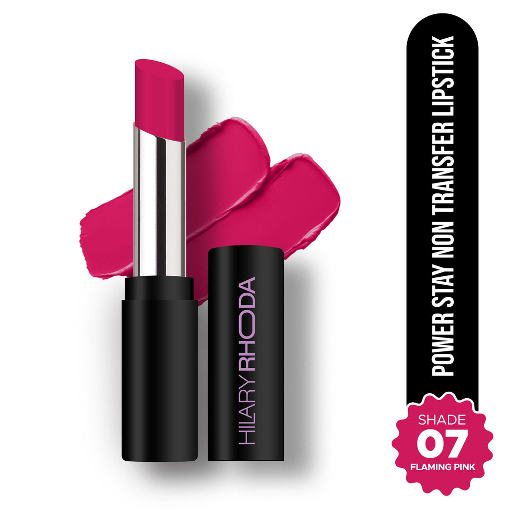 Hilary Rhoda Power Stay Non Transfer Lipstick - Flaming Pink 07
