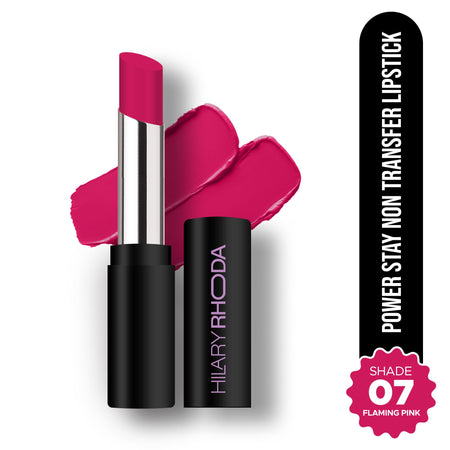 Hilary Rhoda Power Stay Non Transfer Lipstick - Flaming Pink 07