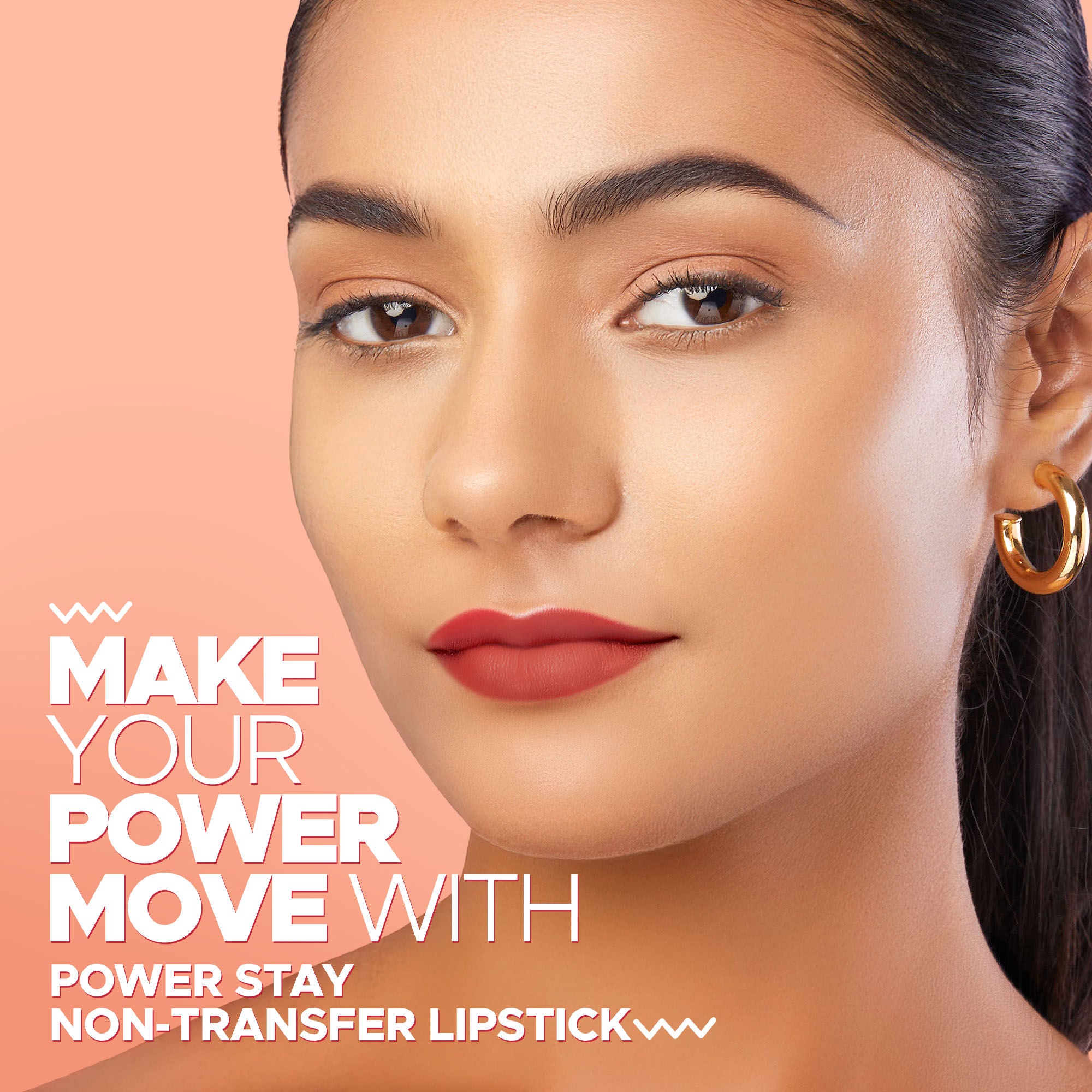 Hilary Rhoda Power Stay Non Transfer Lipstick - Retro Red 16 - Distacart