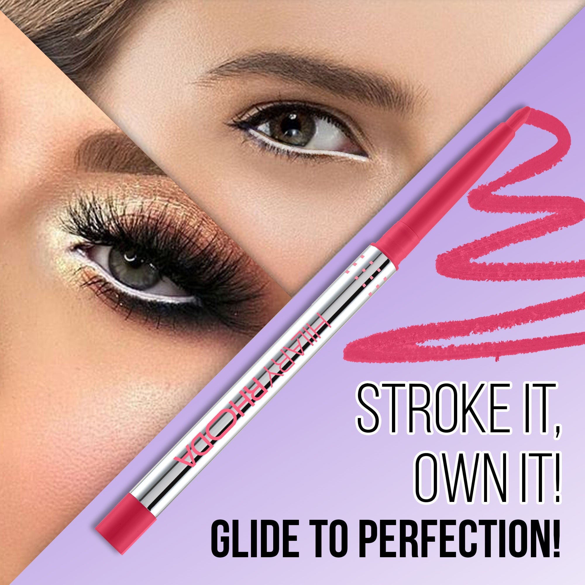 Hilary Rhoda Stroke It Eye Pencil - Wild Pink 02 - Distacart
