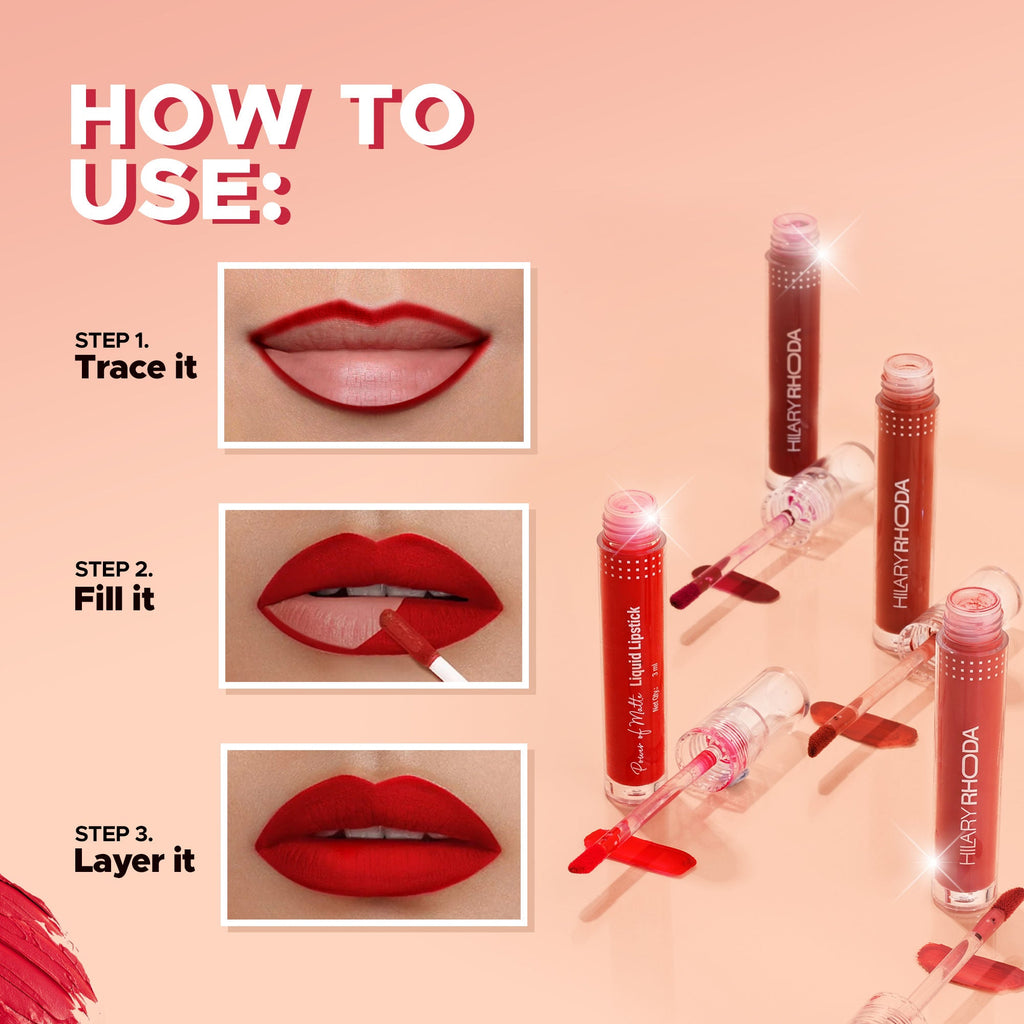 Hilary Rhoda Power Of Matte Liquid Lipstick - Ruby Red 20 - Distacart
