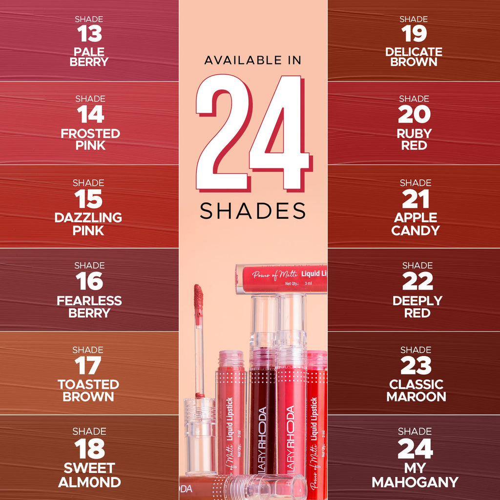 Hilary Rhoda Power Of Matte Liquid Lipstick - Ruby Red 20 - Distacart