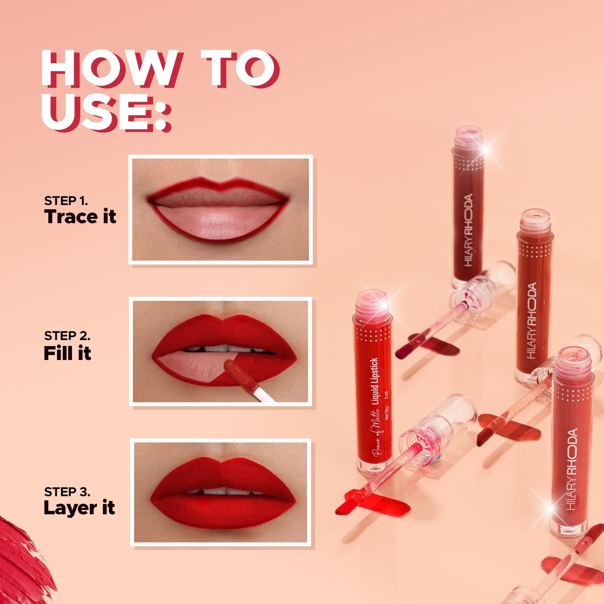 Hilary Rhoda Power Of Matte Liquid Lipstick - Apple Candy 21 - Distacart