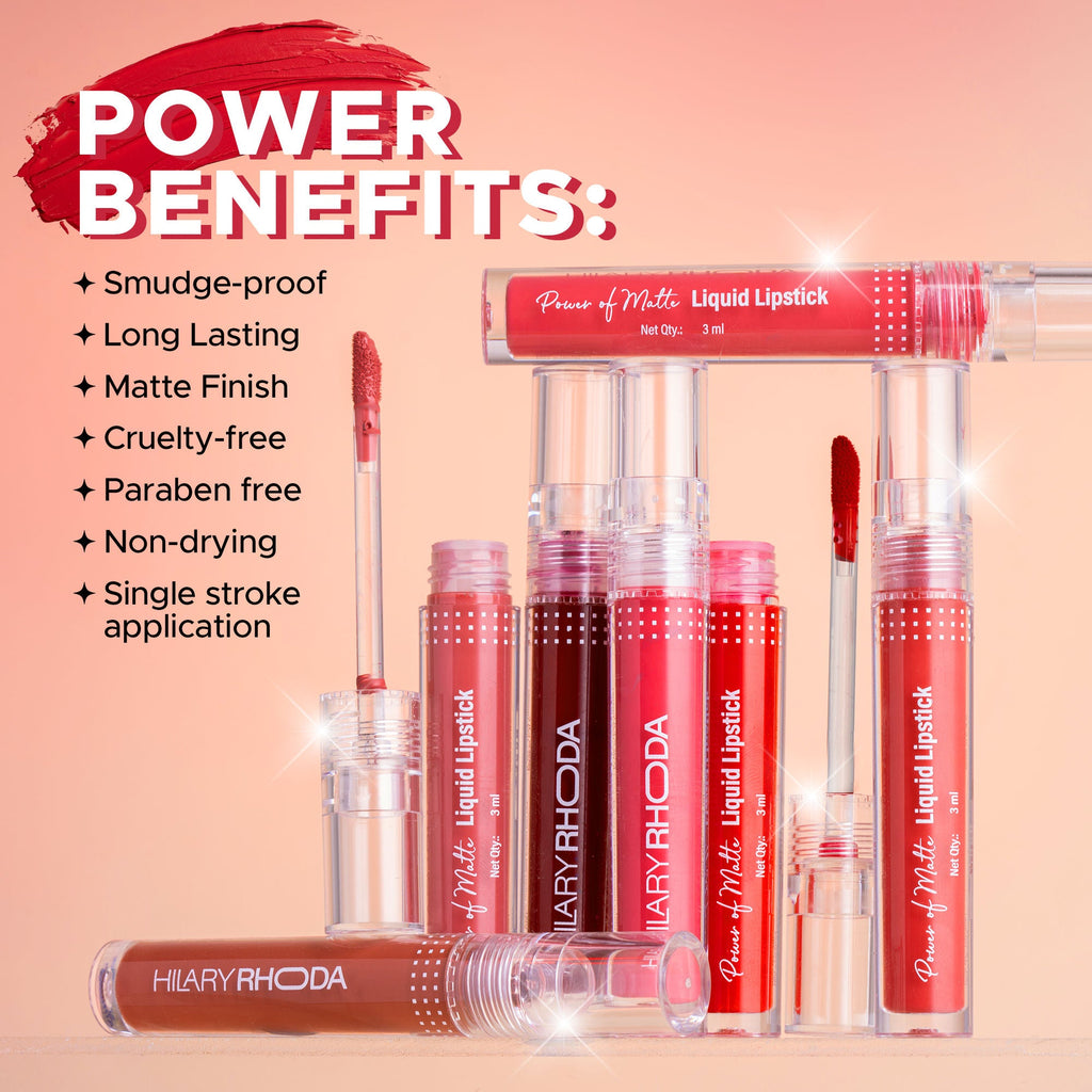 Hilary Rhoda Power Of Matte Liquid Lipstick - Deeply Red 22 - Distacart