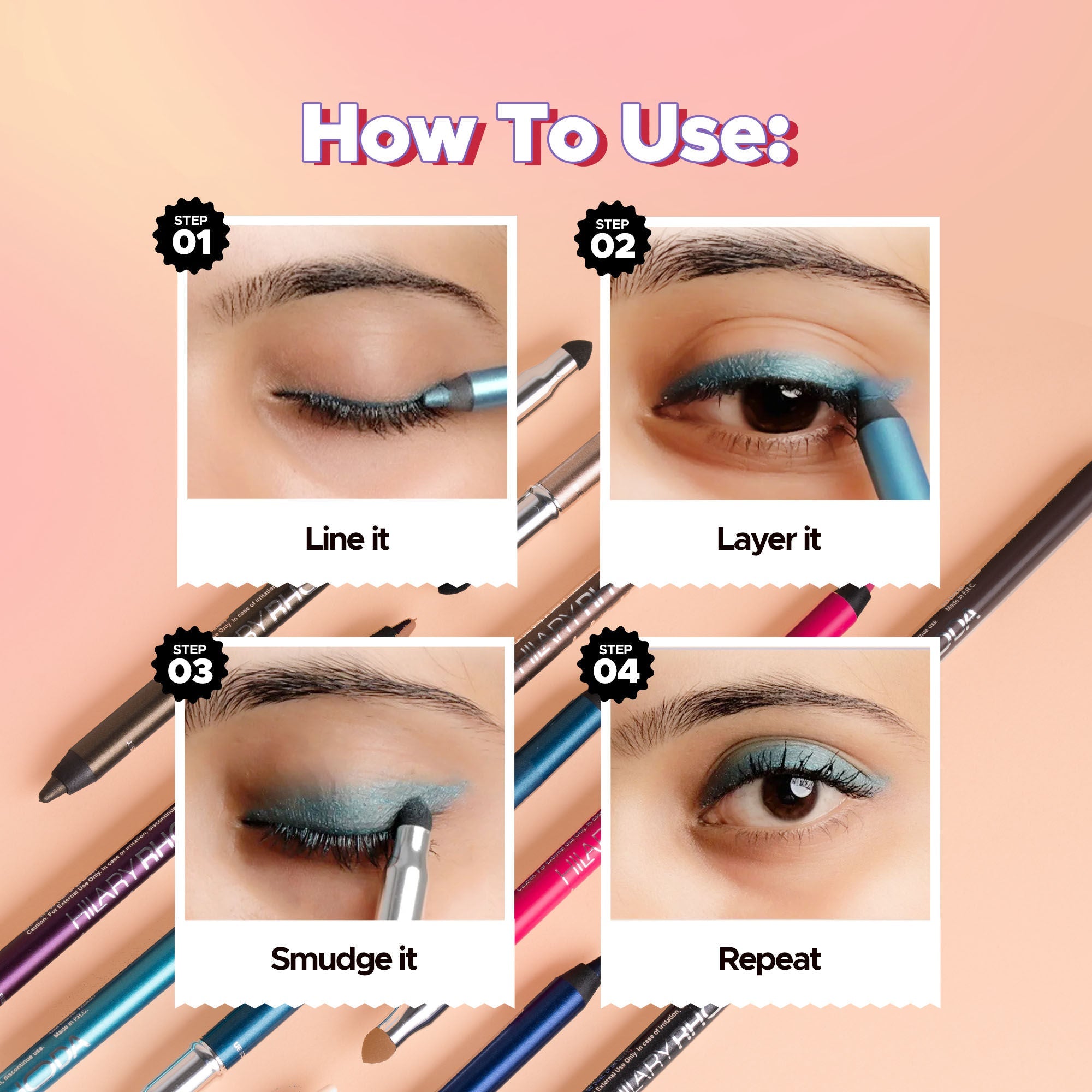 Hilary Rhoda Play N Blend Gel Eyeliner - Sparkle Bronze 04 - Distacart
