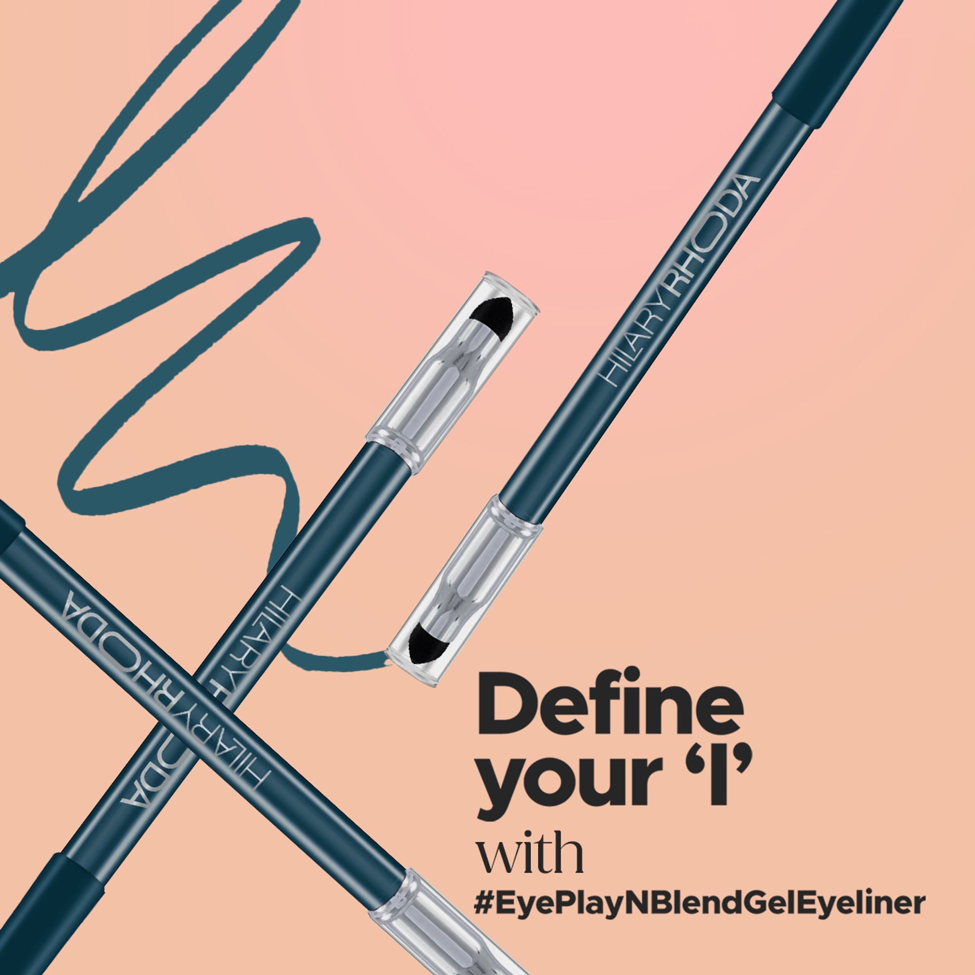 Hilary Rhoda Play N Blend Gel Eyeliner - Turquoise Ocean 09 - Distacart