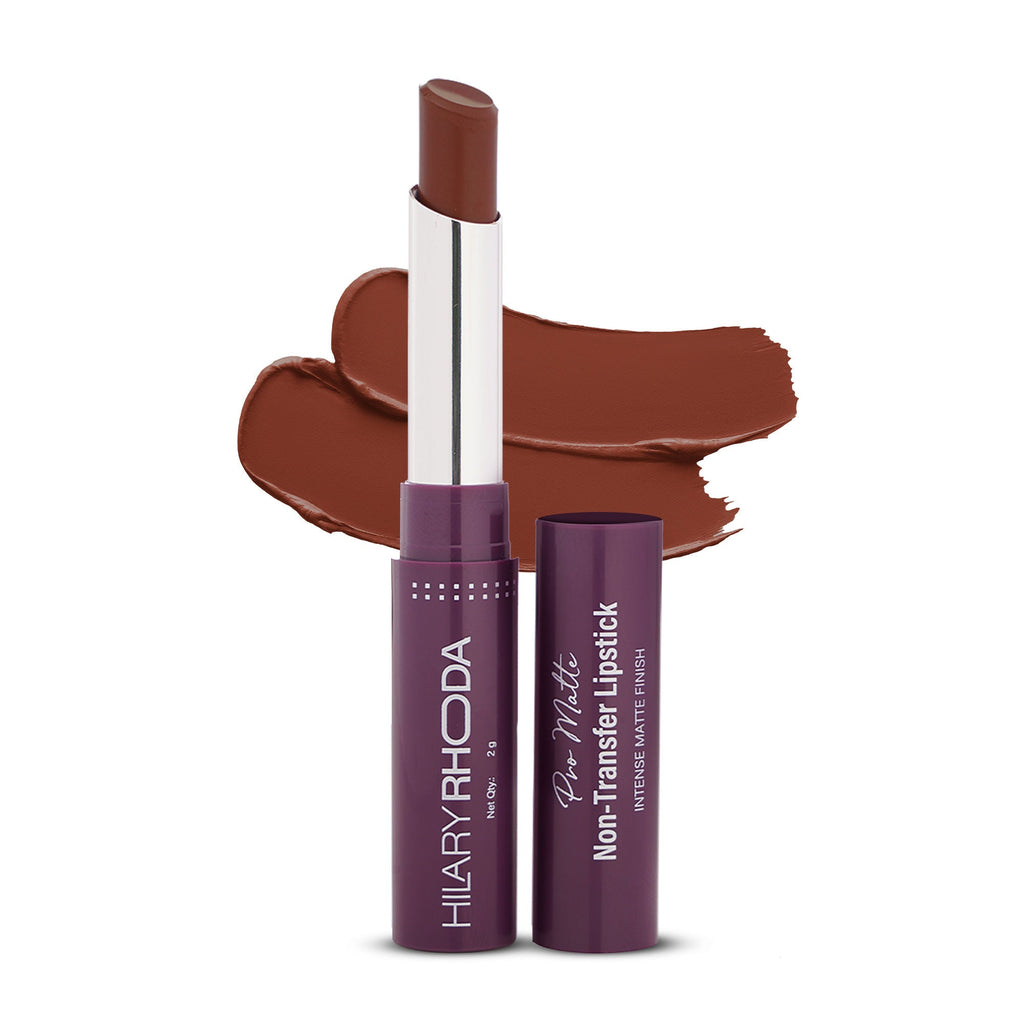 Hilary Rhoda Pro Matte Non-Transfer Waterproof Lipstick - Nude Brown 03 - Distacart