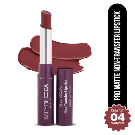 Hilary Rhoda Pro Matte Non-Transfer Waterproof Lipstick - Nude Pink 04
