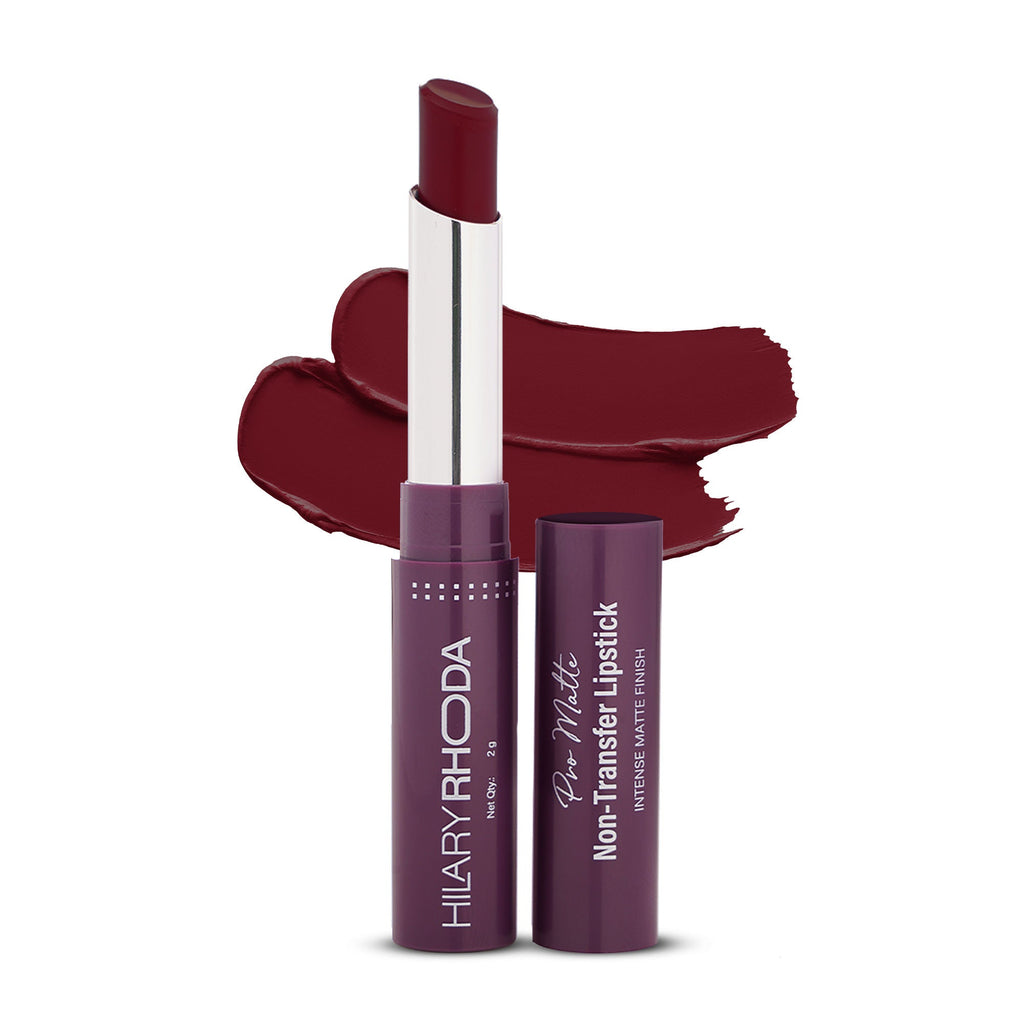 Hilary Rhoda Pro Matte Non-Transfer Waterproof Lipstick - Rose Petal 06 - Distacart