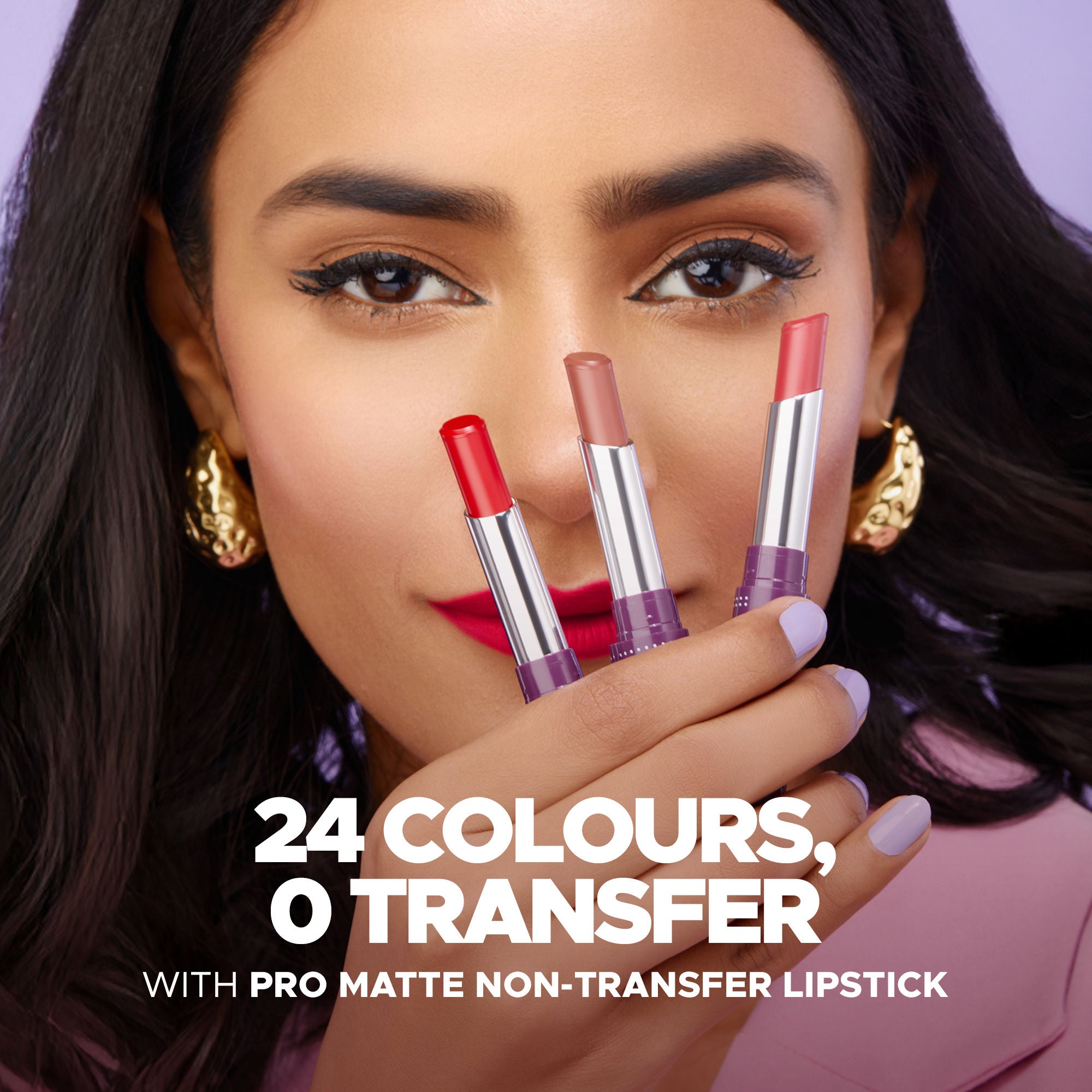 Hilary Rhoda Pro Matte Non-Transfer Waterproof Lipstick - Magent 07 - Distacart