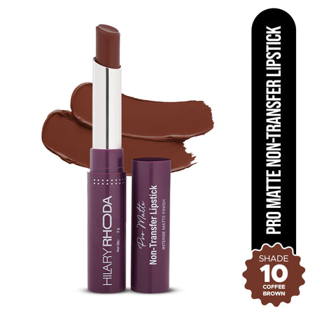 Hilary Rhoda Pro Matte Non-Transfer Waterproof Lipstick - Coffee Brown 10