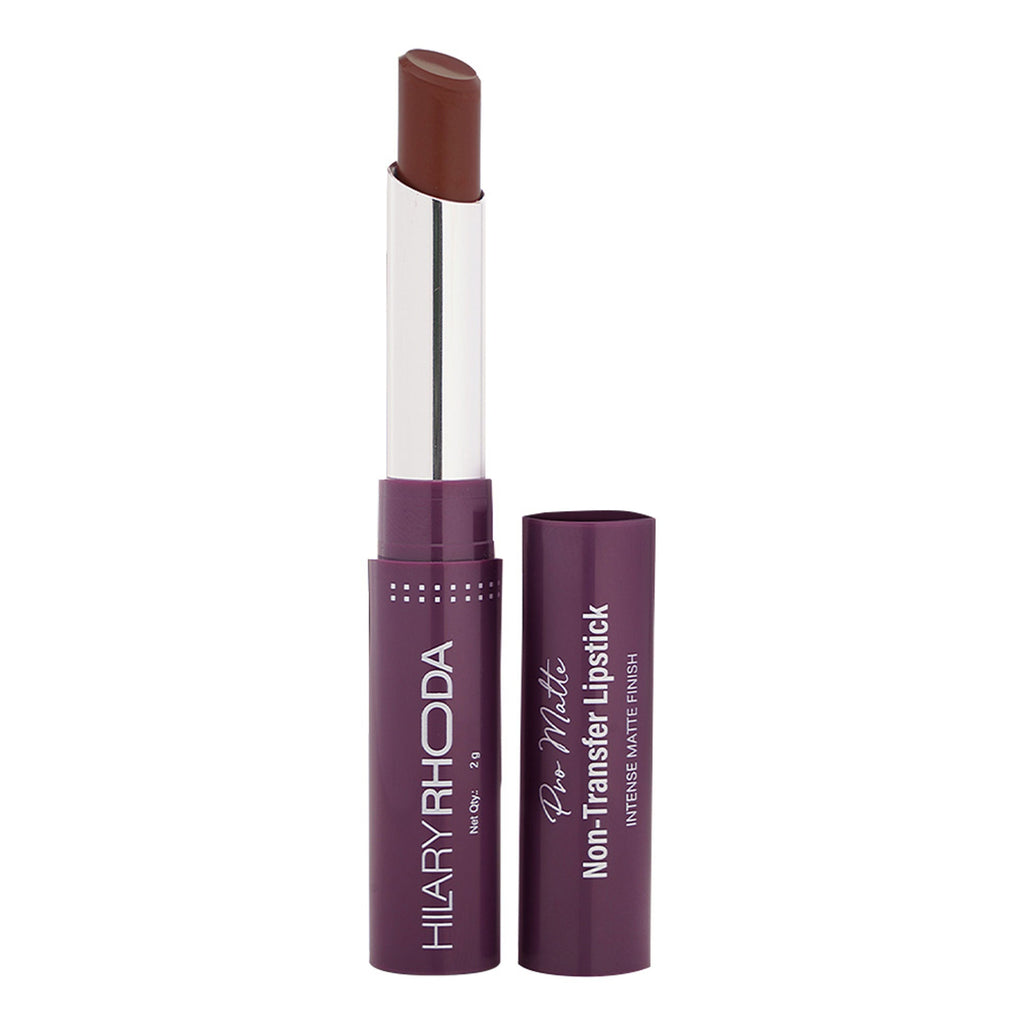 Hilary Rhoda Pro Matte Non-Transfer Waterproof Lipstick - Coffee Brown 10 - Distacart