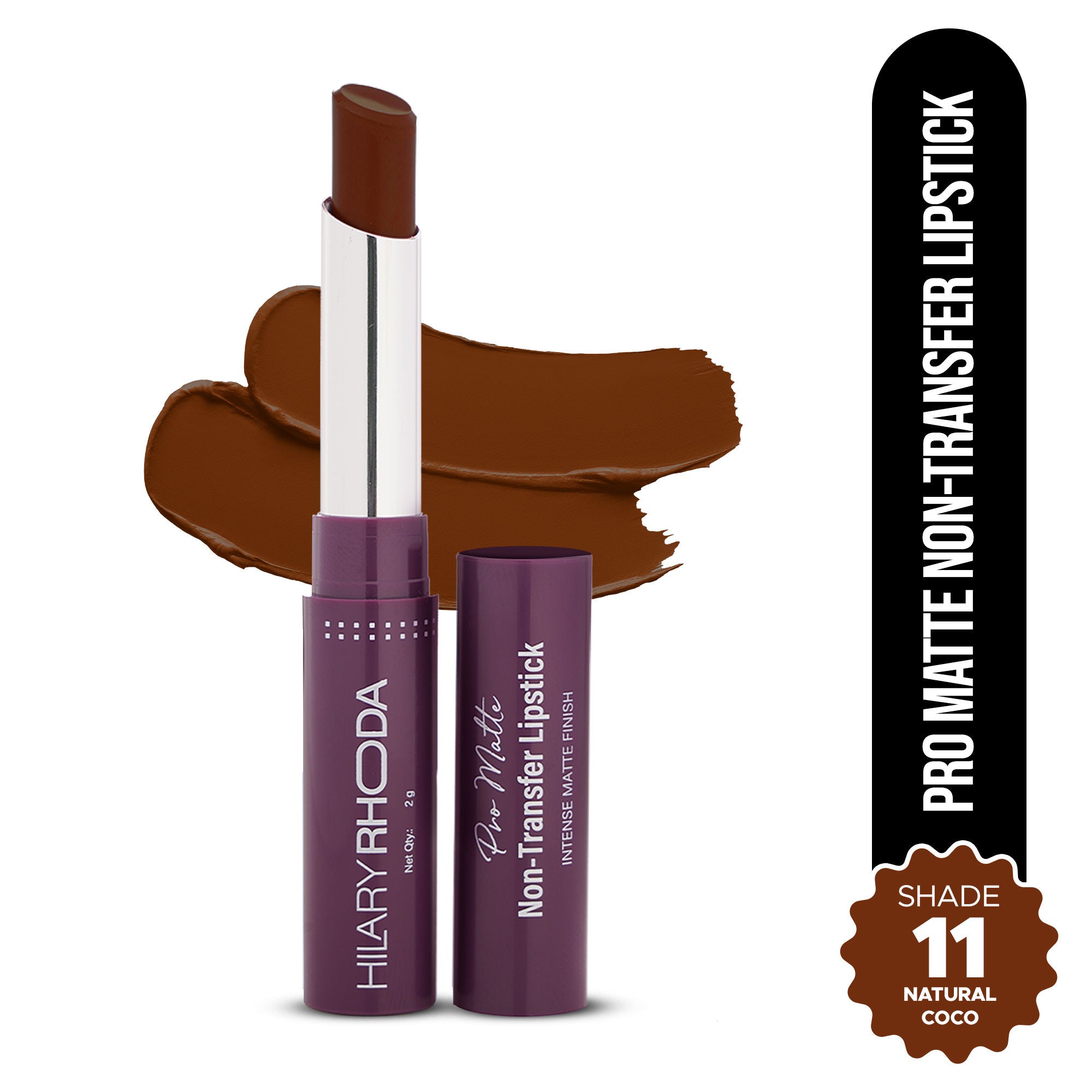 Hilary Rhoda Pro Matte Non-Transfer Waterproof Lipstick - Natural Coco 11