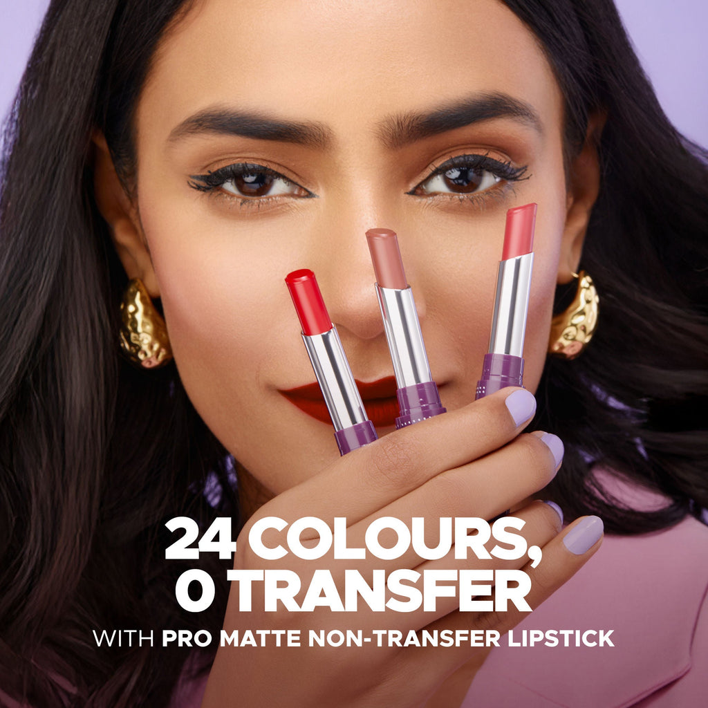 Hilary Rhoda Pro Matte Non-Transfer Waterproof Lipstick - Bouquet Red 17 - Distacart
