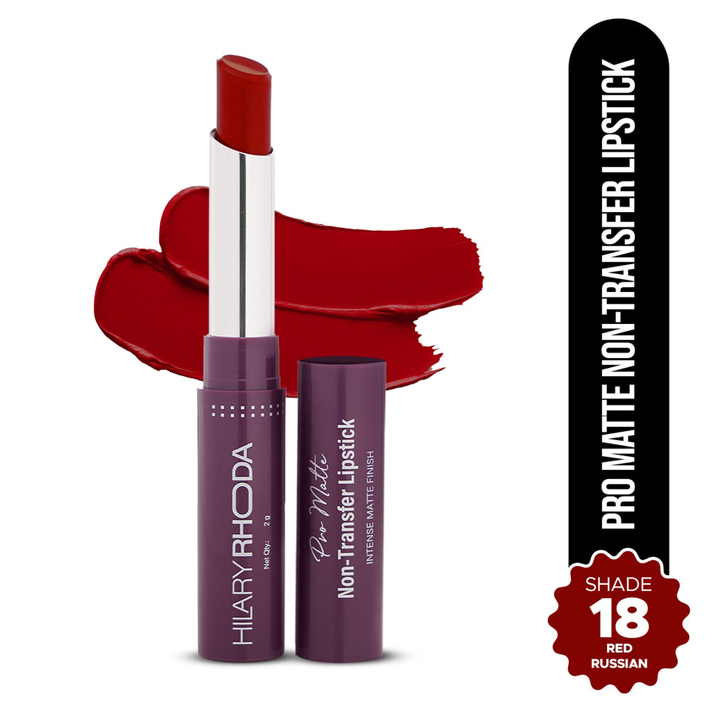 Hilary Rhoda Pro Matte Non-Transfer Waterproof Lipstick - Red Russian 18