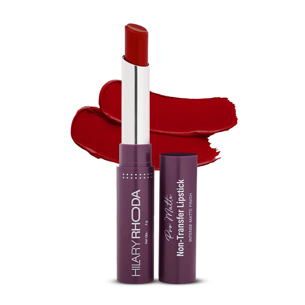 Hilary Rhoda Pro Matte Non-Transfer Waterproof Lipstick - Red Russian 18 - Distacart