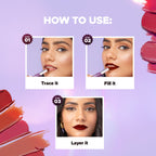 Hilary Rhoda Pro Matte Non-Transfer Waterproof Lipstick - Maroon 19 - Distacart