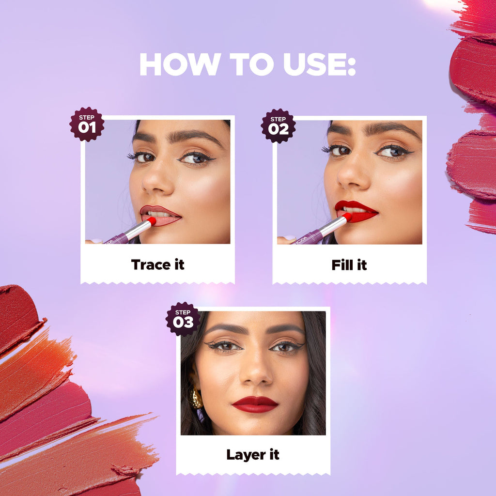 Hilary Rhoda Pro Matte Non-Transfer Waterproof Lipstick - Red Blooming 21 - Distacart