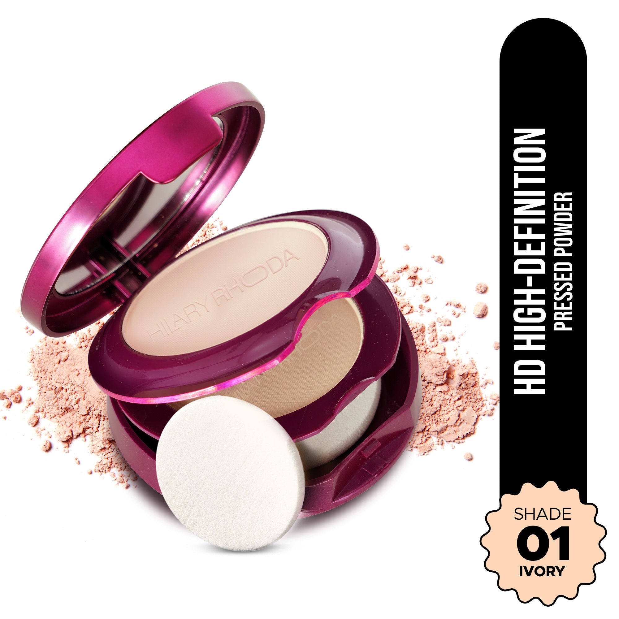 Hilary Rhoda HD High-Definition Matte Pressed Powder - My Ivory 01