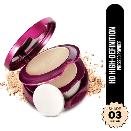 Hilary Rhoda HD High-Definition Matte Pressed Powder - Buff Beige 03