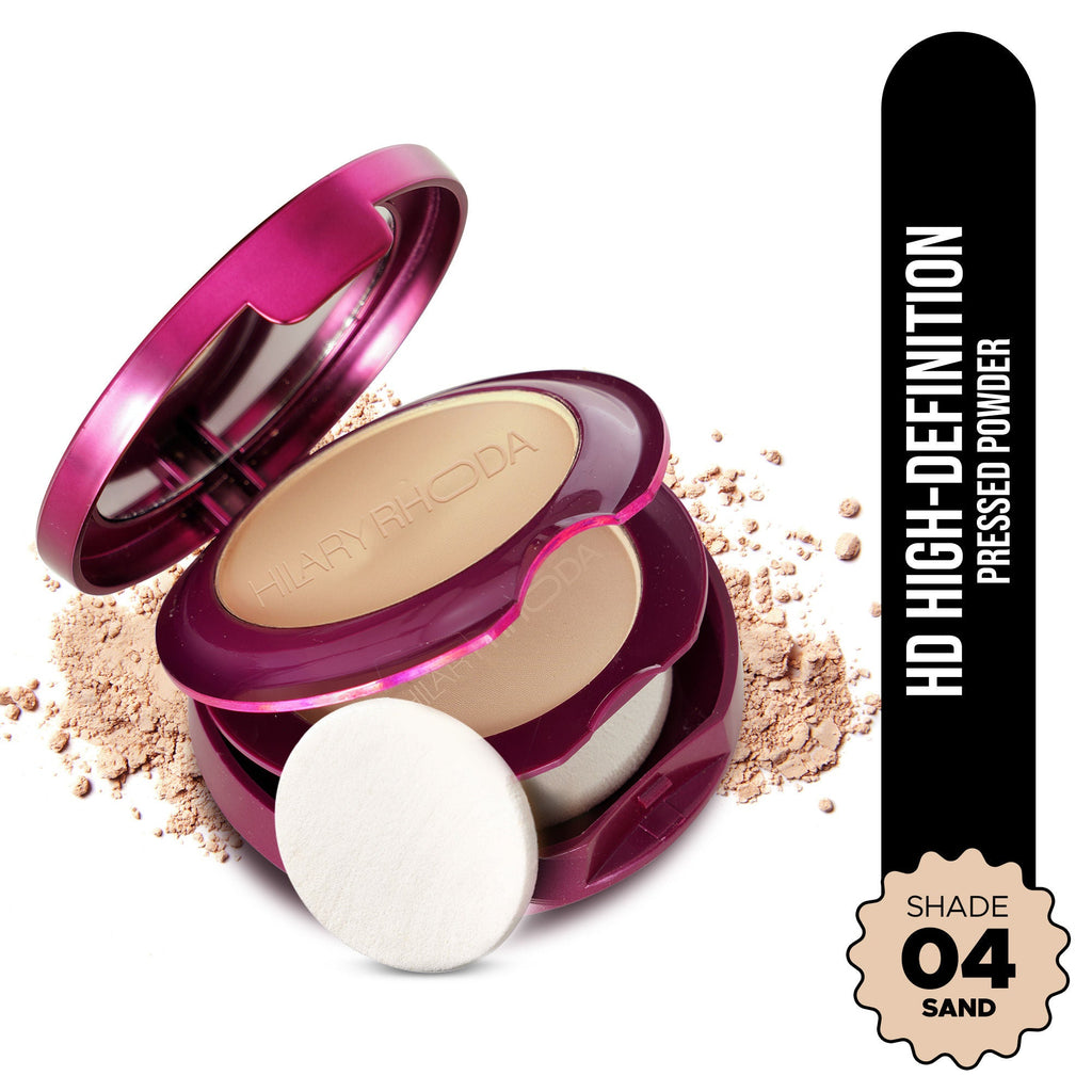 Hilary Rhoda HD High-Definition Matte Pressed Powder - Sand 04