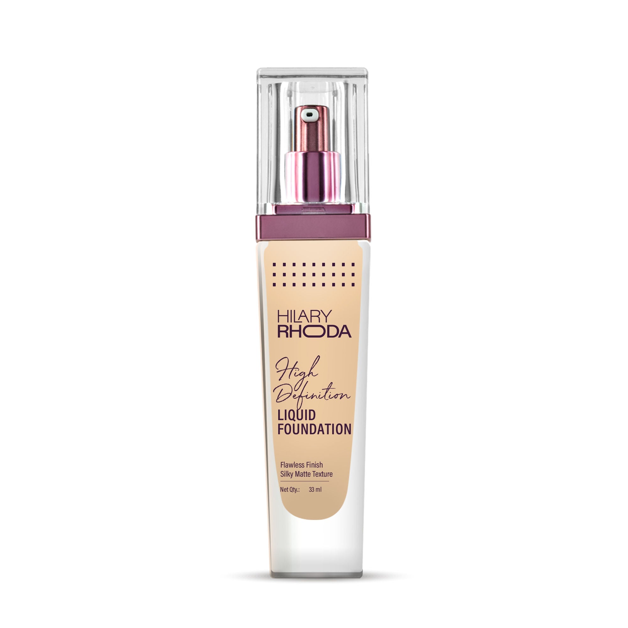 Hilary Rhoda Liquid High Definition Matte Foundation - Natural Beige 03 - Distacart