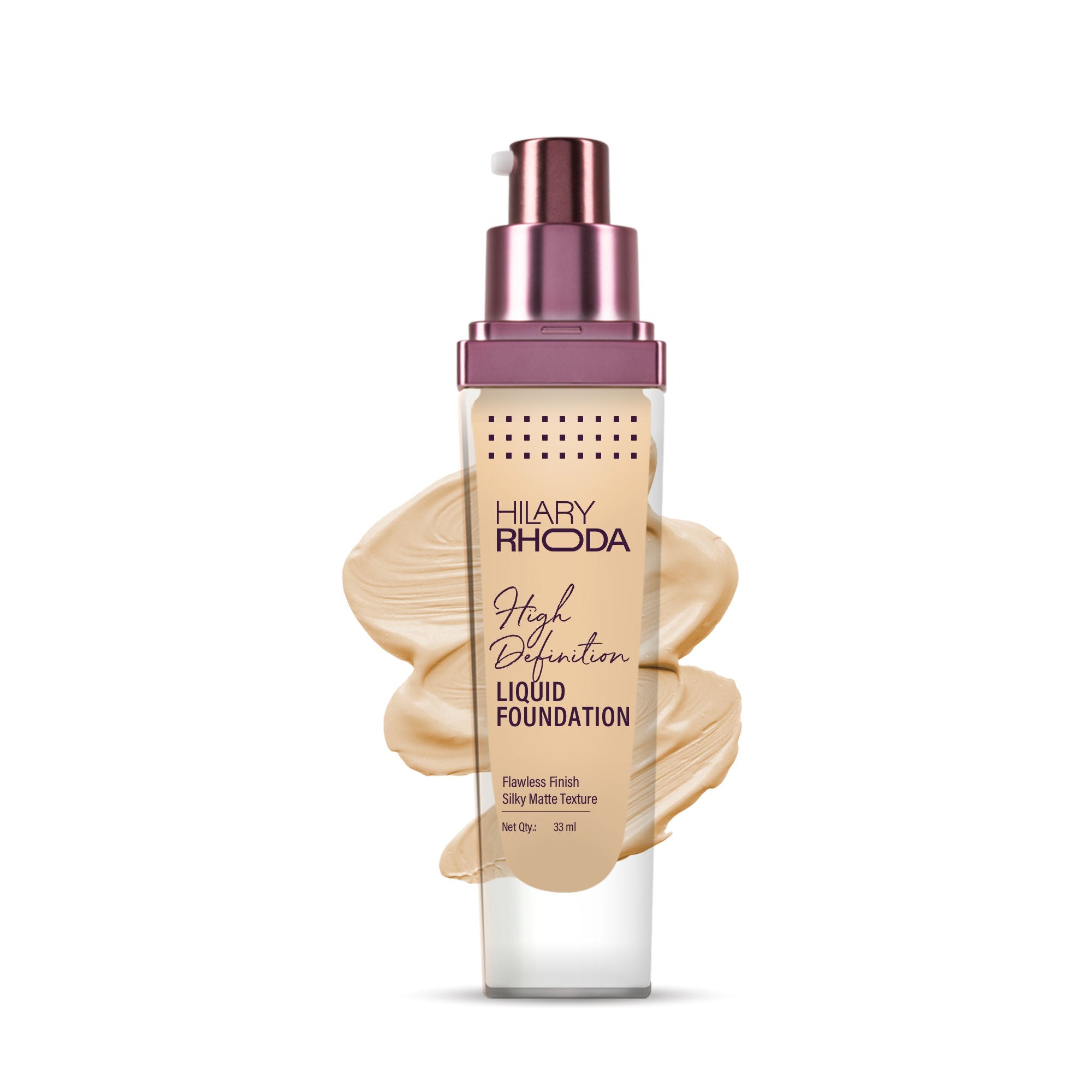 Hilary Rhoda Liquid High Definition Matte Foundation - Natural Beige 03 - Distacart
