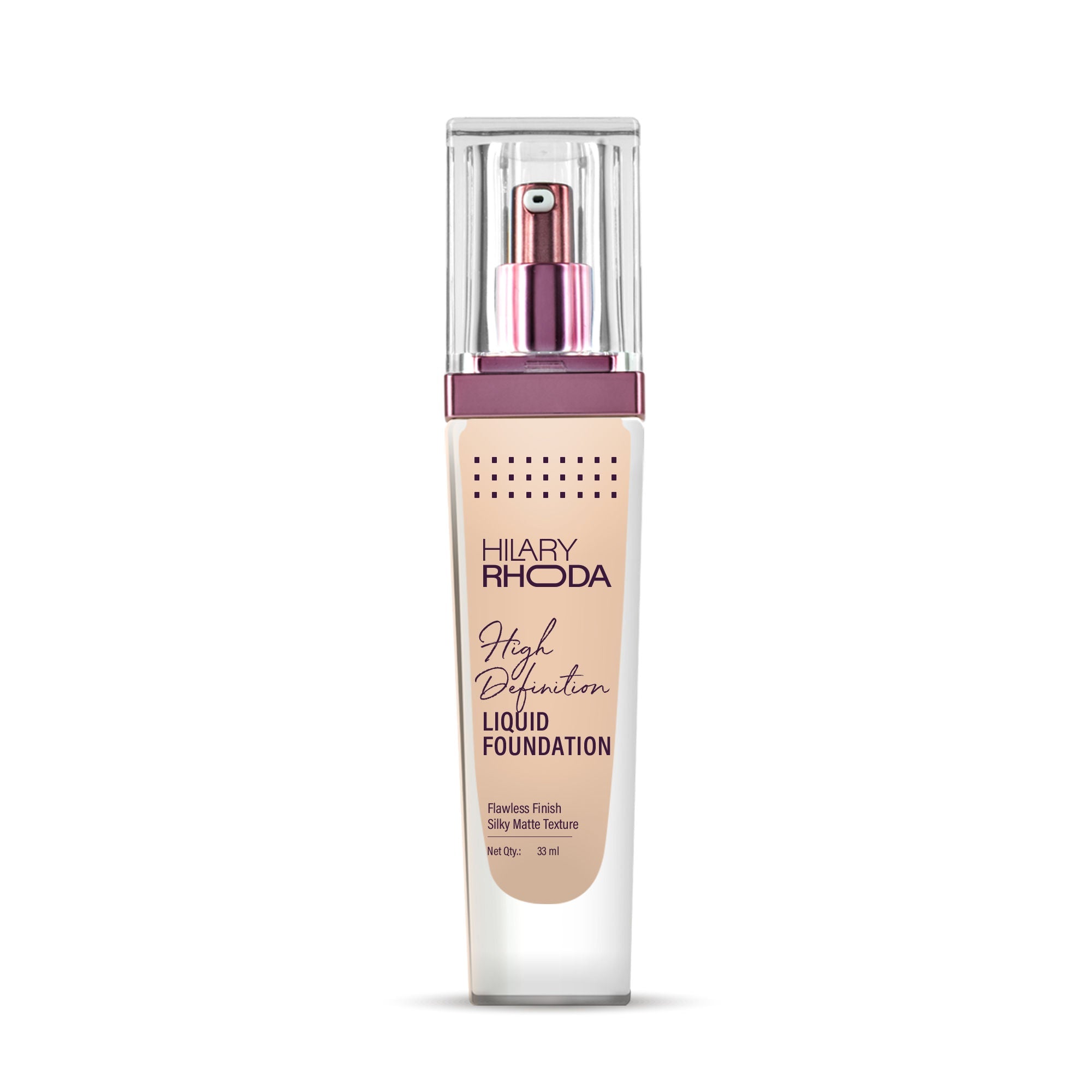 Hilary Rhoda Liquid High Definition Matte Foundation - Nude Beige 04 - Distacart