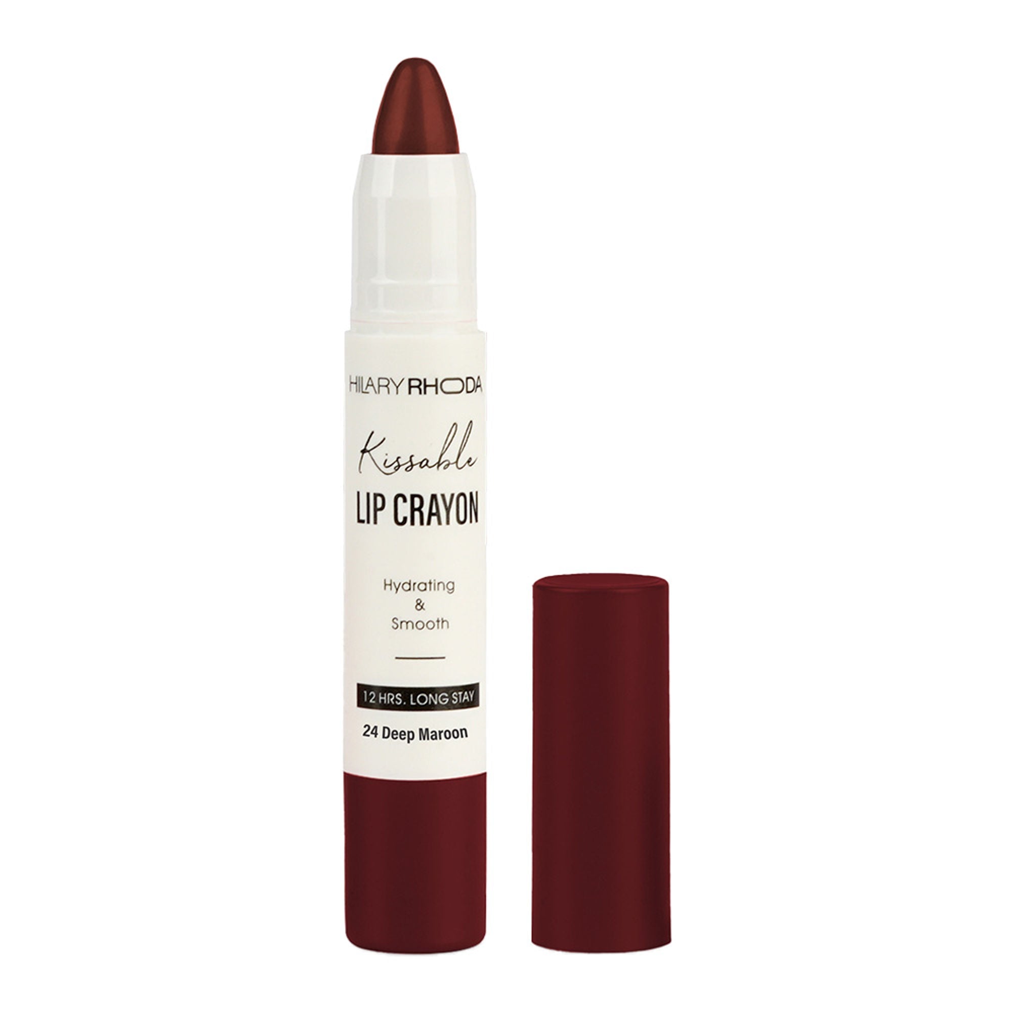Hilary Rhoda Kissable Matte Lip Crayon - Deep Maroon 24