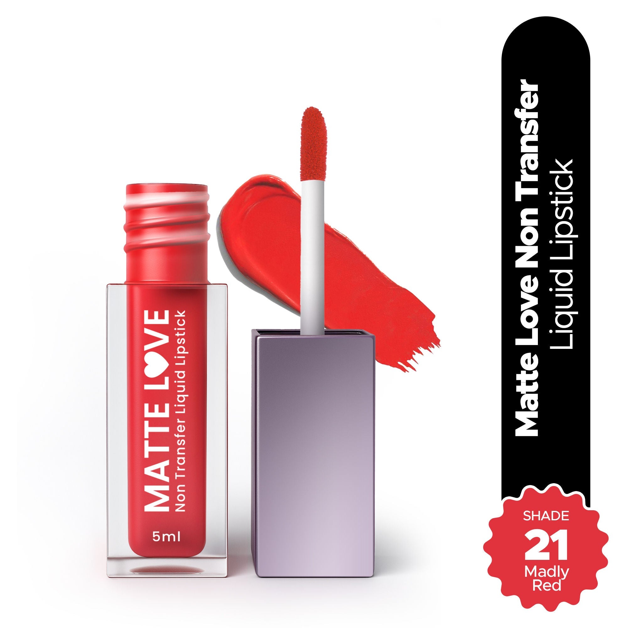 Hilary Rhoda Matte Love Non Transfer Liquid Lipstick - Madly Red 21
