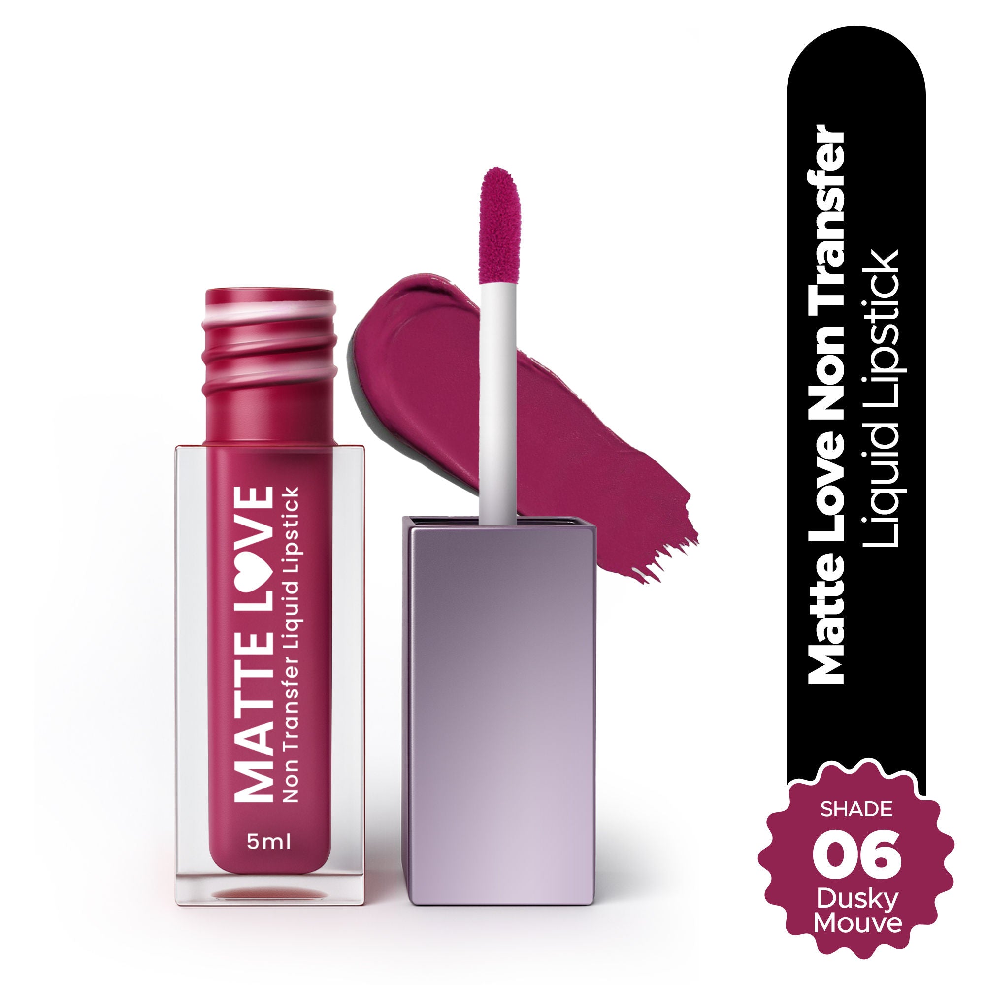 Hilary Rhoda Matte Love Non Transfer Liquid Lipstick - Dusky Mouve 06