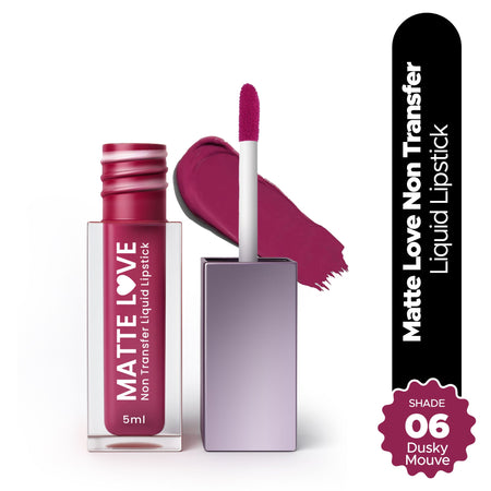 Hilary Rhoda Matte Love Non Transfer Liquid Lipstick - Dusky Mouve 06