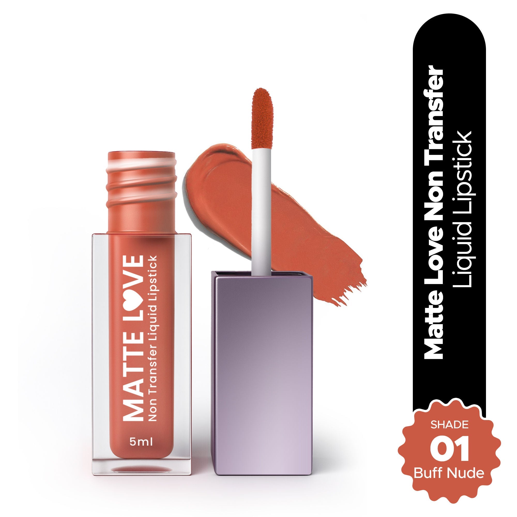 Hilary Rhoda Matte Love Non Transfer Liquid Lipstick - Buff Nude 01