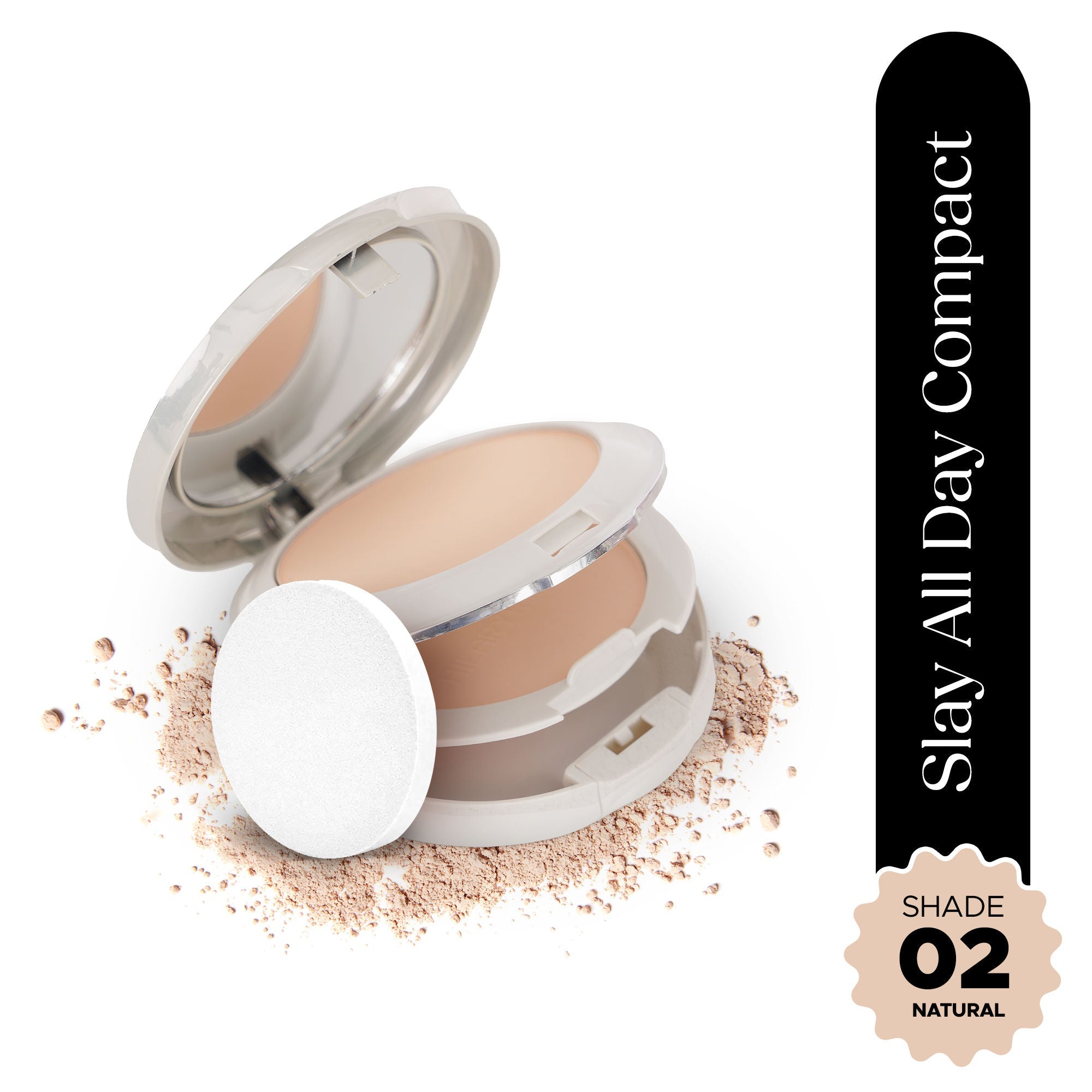 Hilary Rhoda Slay All Day Matte Compact - Natural 02