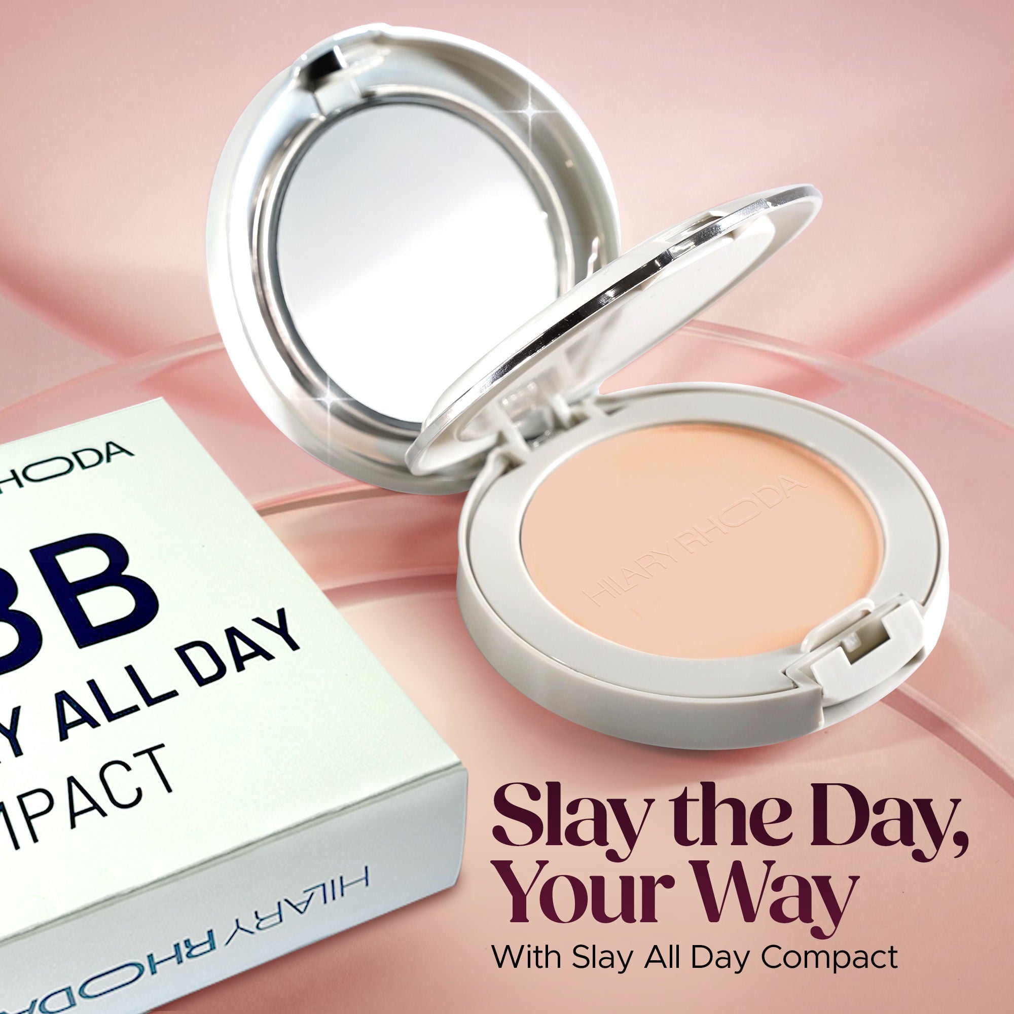 Hilary Rhoda Slay All Day Matte Compact - Natural 02 - Distacart
