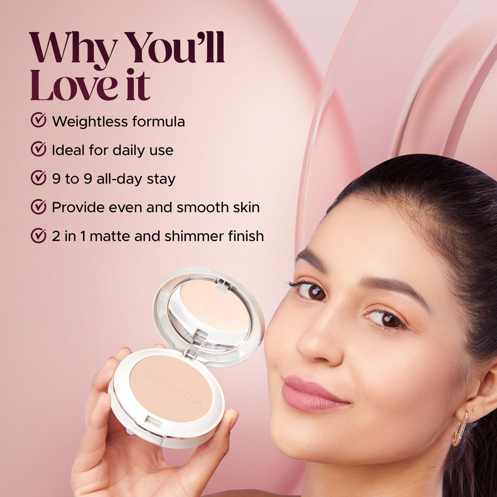 Hilary Rhoda Slay All Day Matte Compact - Natural 02 - Distacart
