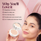 Hilary Rhoda Slay All Day Matte Compact - Natural 02 - Distacart