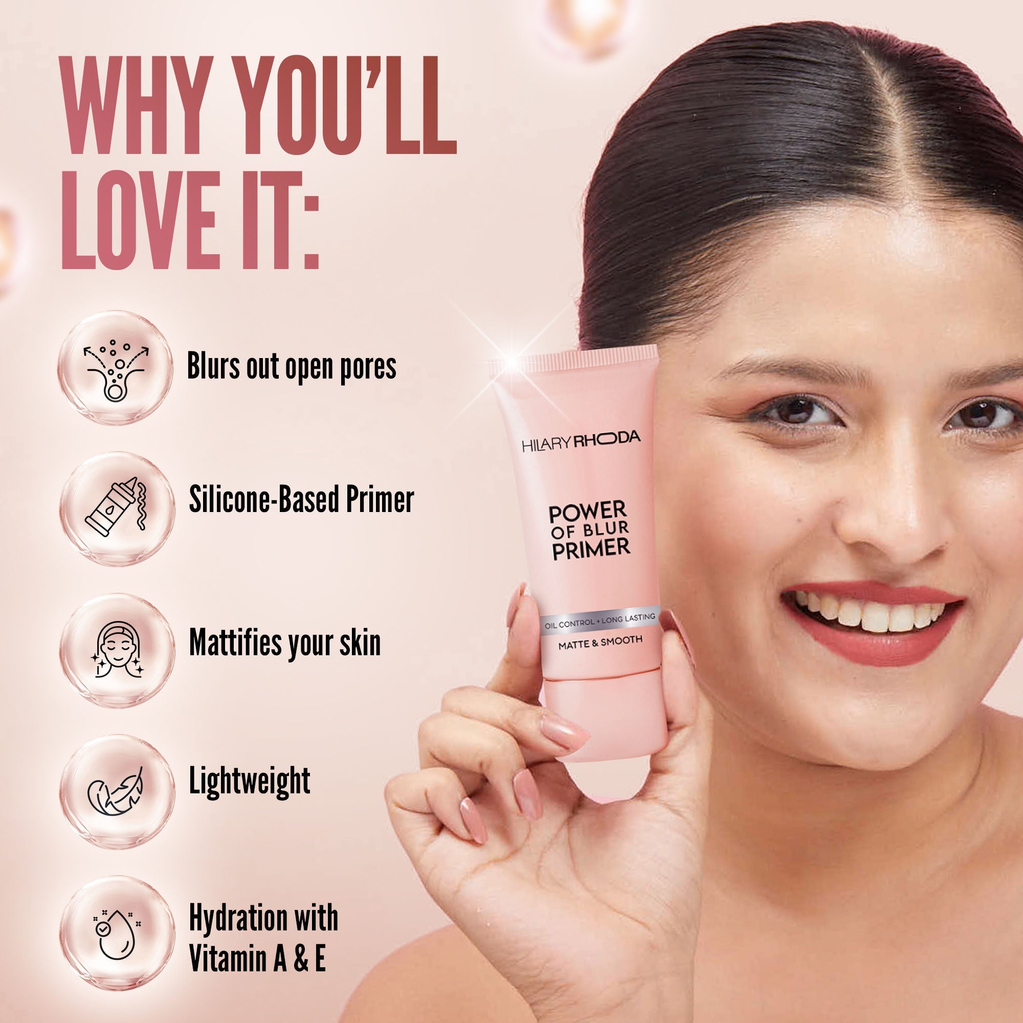 Hilary Rhoda Power Of Blur Matte Primer - Distacart