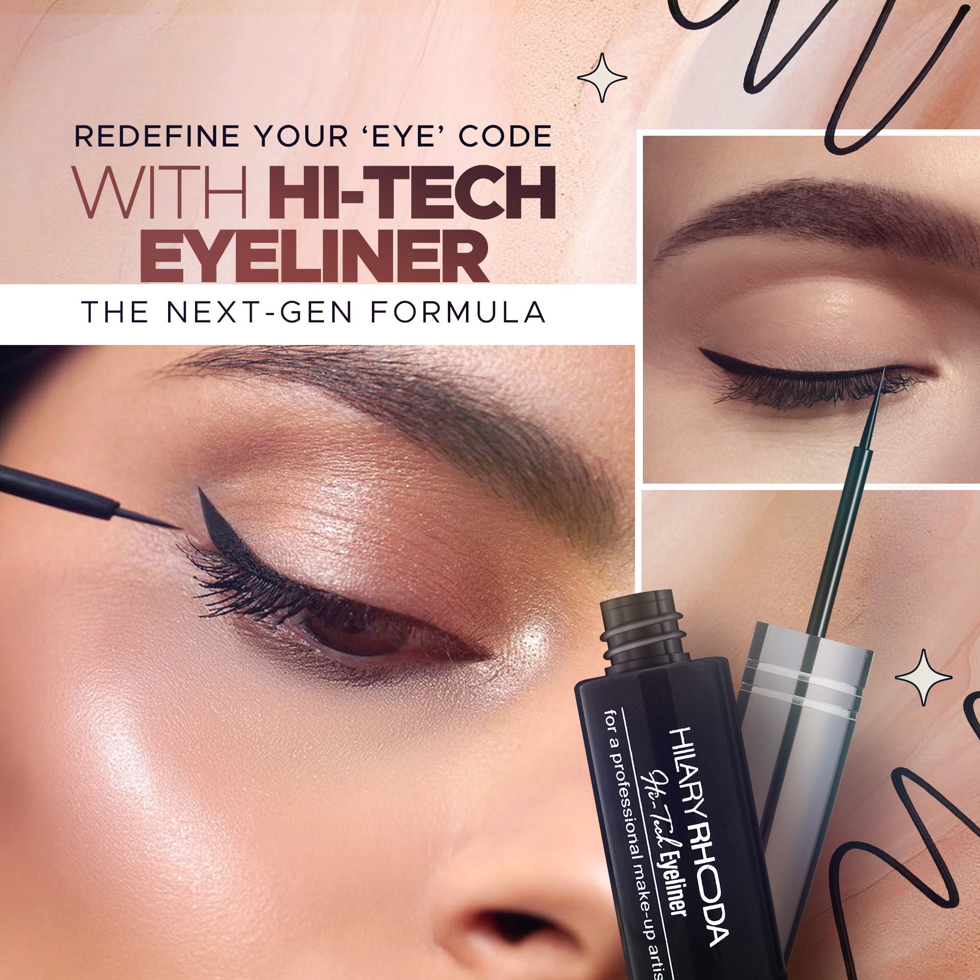 Hilary Rhoda Hi-Tech Waterproof Eyeliner - Distacart