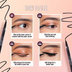 Hilary Rhoda Deep Black Sketch Waterproof Eyeliner - Distacart