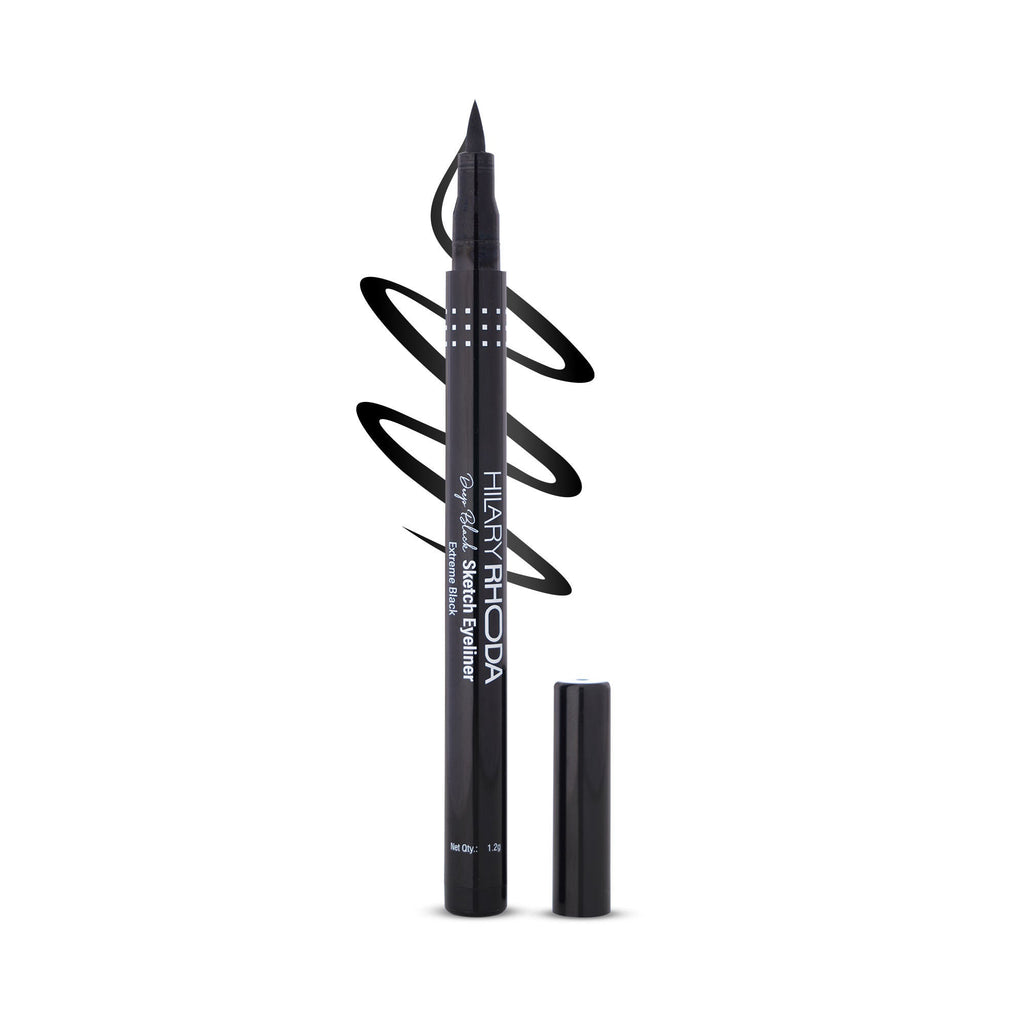 Hilary Rhoda Deep Black Sketch Waterproof Eyeliner - Distacart