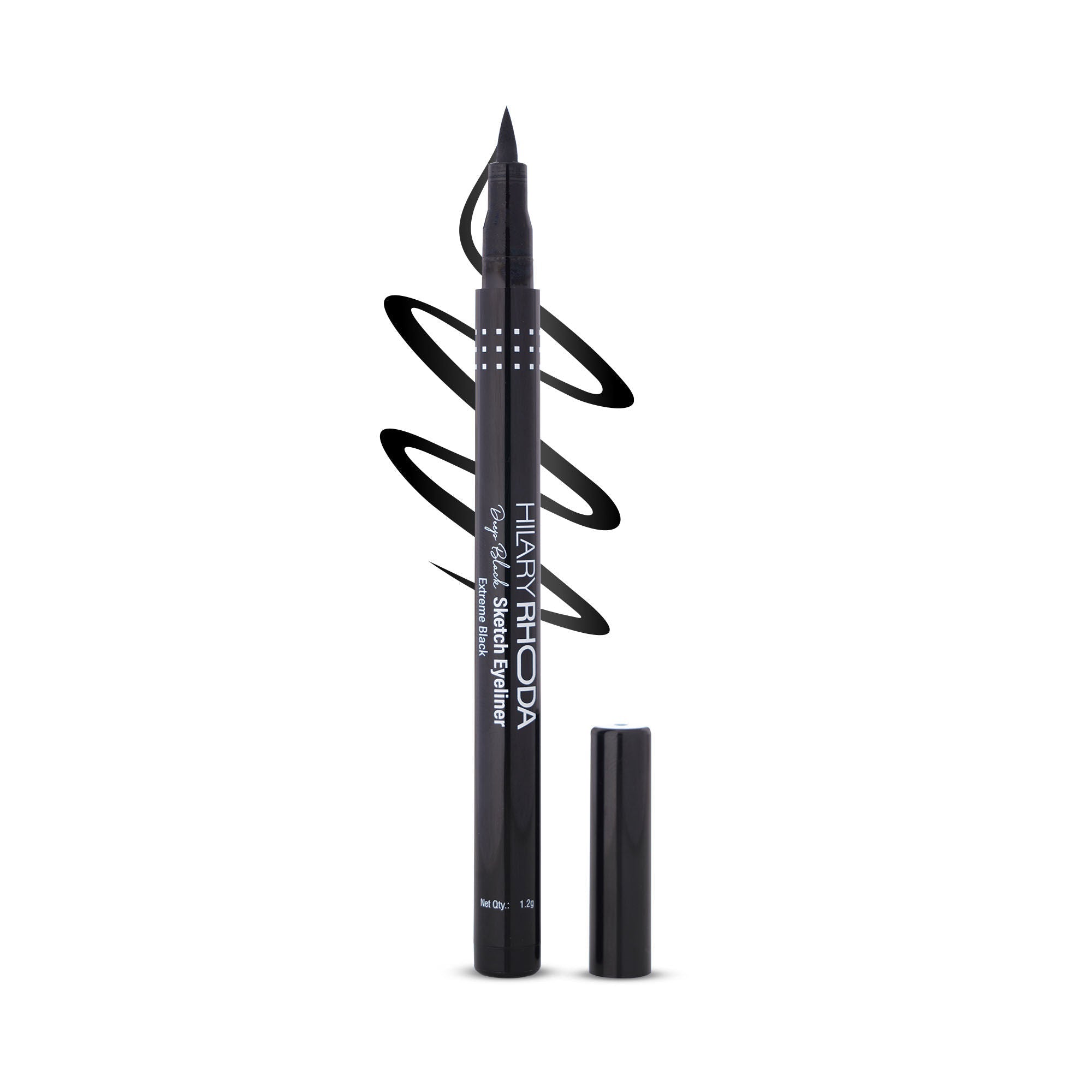 Hilary Rhoda Deep Black Sketch Waterproof Eyeliner - Distacart